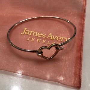 James Avery heart hook bangle bracelet *retired*